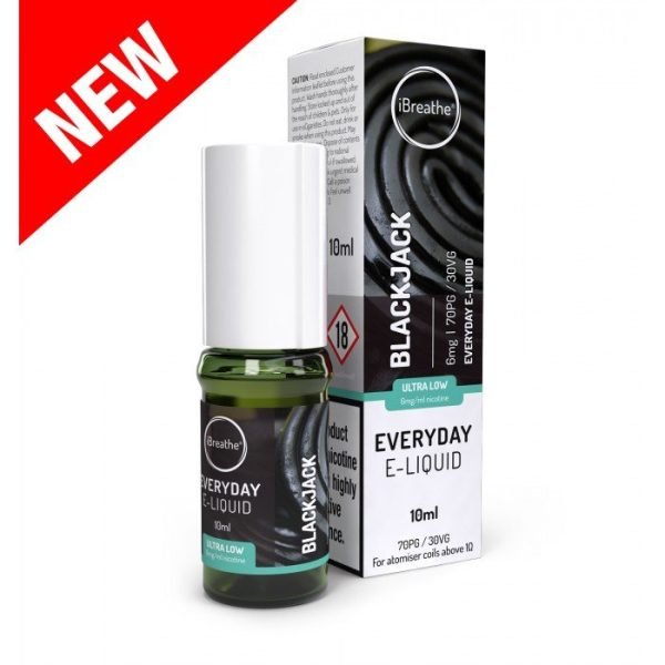 iBreathe 10ml E-Liquid Vape Juice | Black Jack