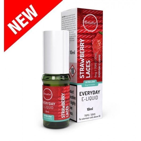 iBreathe 10ml E-Liquid Vape Juice | Strawberry Laces