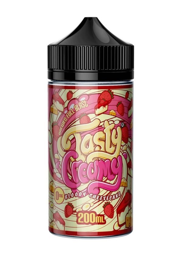 Tasty Fruity Shortfills E-Liquid Vape Juice | Bloody Cheesecake 200ml - 0mg