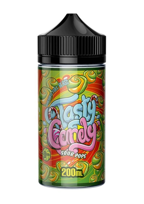 Tasty Fruity Shortfills E-Liquid Vape Juice | Sour Pops 200ml - 0mg