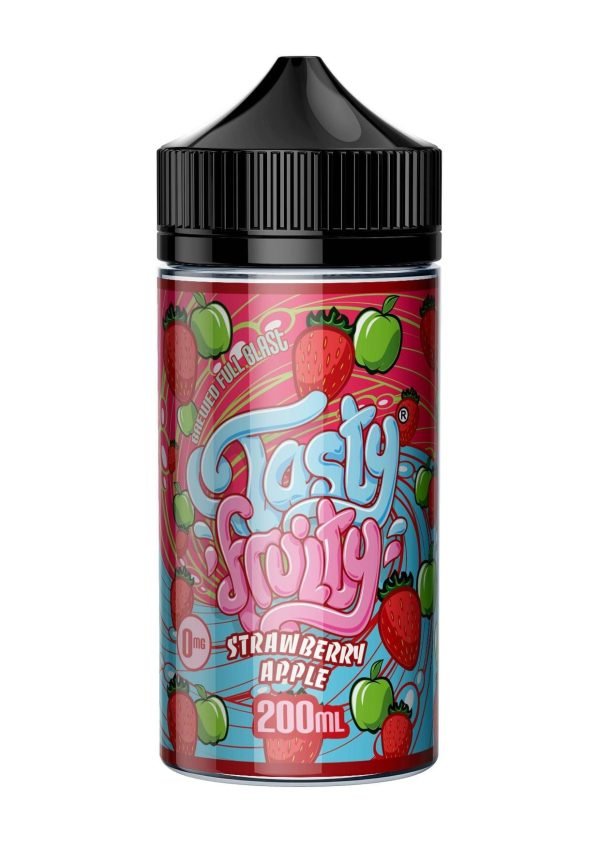 Tasty Fruity Shortfills E-Liquid Vape Juice | Strawberry Apple 200ml - 0mg