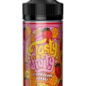Tasty Fruity Shortfills E-Liquid Vape Juice | Strawberry Orange 200ml - 0mg