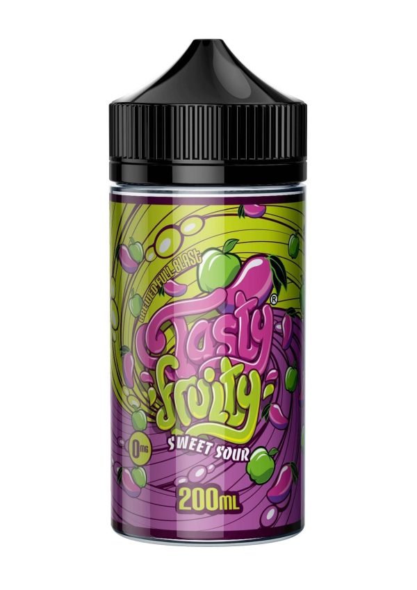 Tasty Fruity Shortfills E-Liquid Vape Juice | Sweet Sour 200ml - 0mg