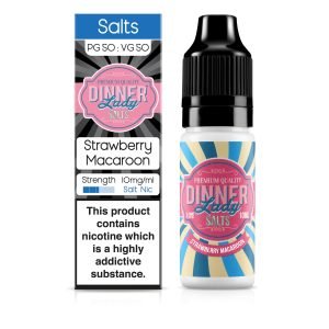 Dinner Lady Nic Salts | Desserts Strawberry Macaroon 10ml