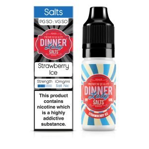 Dinner Lady Nic Salts | Strawberry Ice 10ml