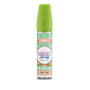 Dinner Lady Shortfills E-Liquid Vape Juice | Drinks Peach Mint Iced Tea 50ml - 0mg