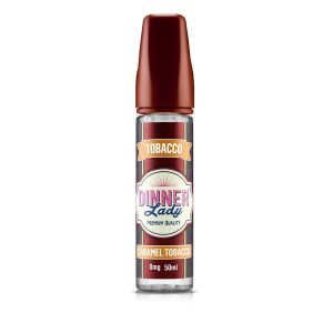 Dinner Lady Shortfills E-Liquid Vape Juice | Tobacco Caramel 50ml - 0mg