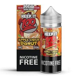 Keep It 100 Shortfills E-Liquid Vape Juice | Apple Cider Donut 100ml - 0mg