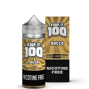 Keep It 100 Shortfills E-Liquid Vape Juice | Bacco 100ml - 0mg