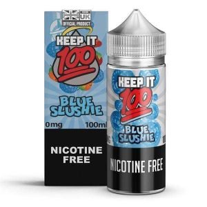 Keep It 100 Shortfills E-Liquid Vape Juice | Blue Slushie 100ml - 0mg