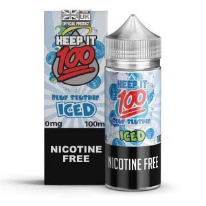 Keep It 100 Shortfills E-Liquid Vape Juice | Blue Slushie Iced 100ml - 0mg