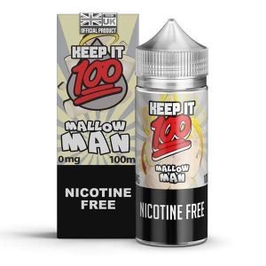 Keep It 100 Shortfills E-Liquid Vape Juice | Mallow Man 100ml - 0mg