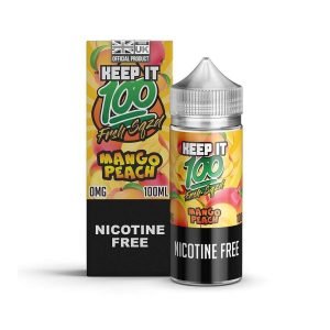 Keep It 100 Shortfills E-Liquid Vape Juice | Mango Peach 100ml - 0mg