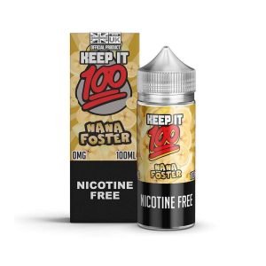 Keep It 100 Shortfills E-Liquid Vape Juice | Nana Foster 100ml - 0mg