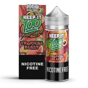 Keep It 100 Shortfills E-Liquid Vape Juice | Tropical Blast 100ml - 0mg