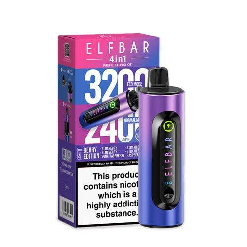 Elf Bar 4 in 1 Prefilled Pod Kit – Up to 3200 Puffs