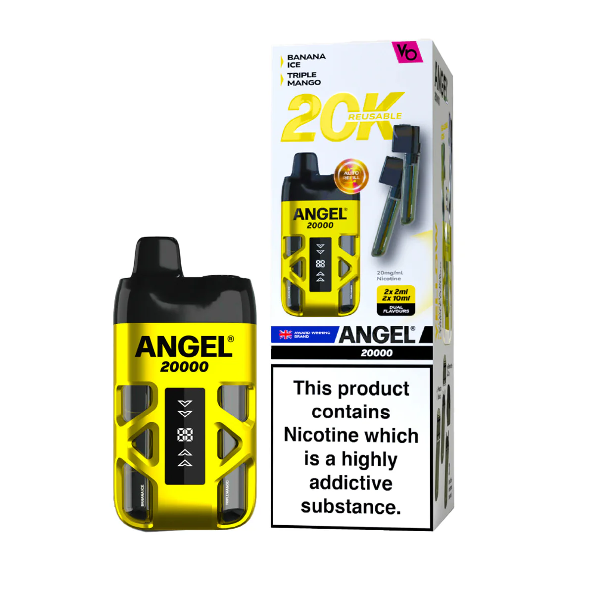 Angel 20000 Dual Pod Kit | 13 Flavours, Vape Kit UK