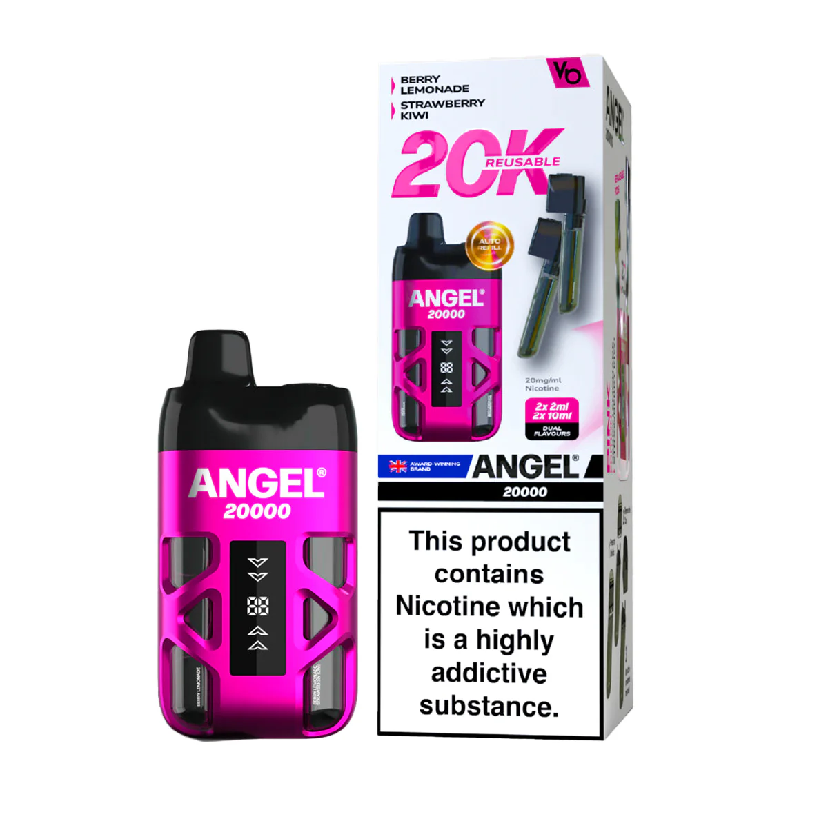 Angel 20000 Dual Pod Kit | 13 Flavours, Vape Kit UK