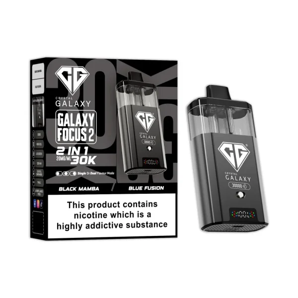 Crystal Galaxy Focus 2 30K Prefilled Pod Kit | 30,000 Puffs Dual Flavour Vape UK