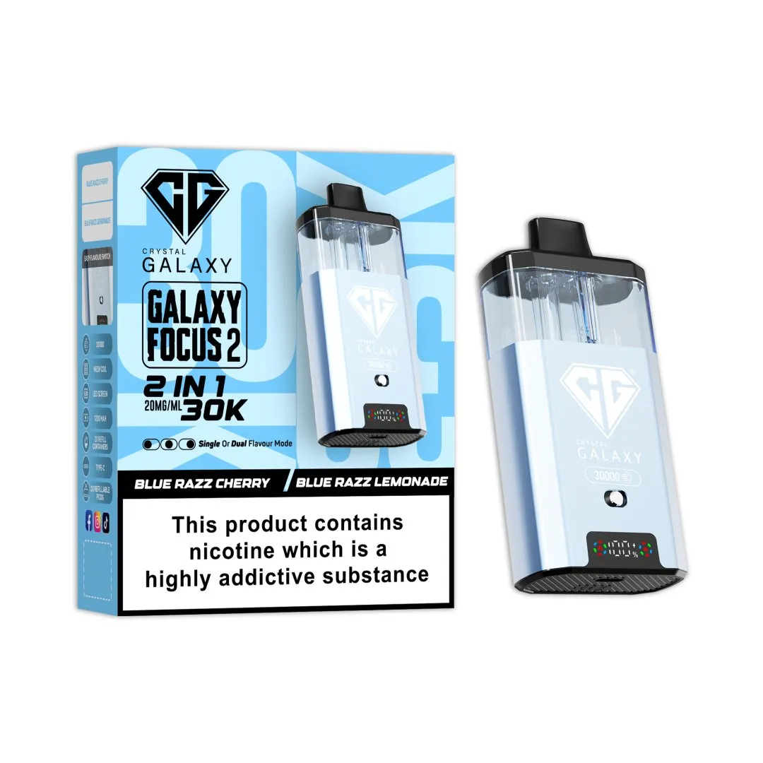 Crystal Galaxy Focus 2 30K Prefilled Pod Kit | 30,000 Puffs Dual Flavour Vape UK