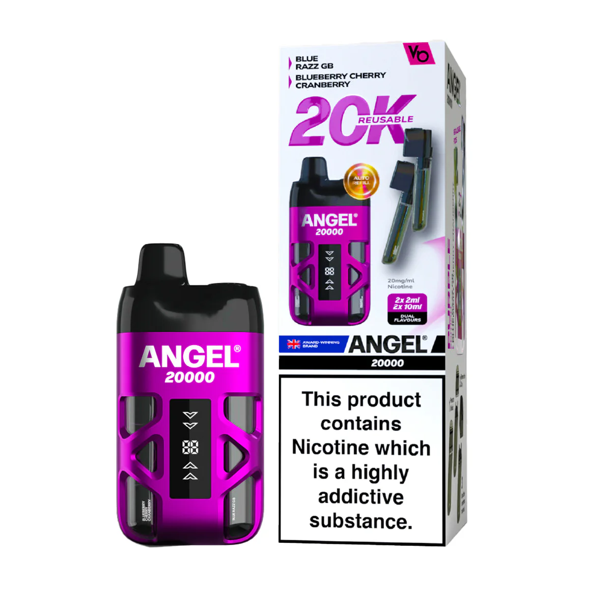 Angel 20000 Dual Pod Kit | 13 Flavours, Vape Kit UK