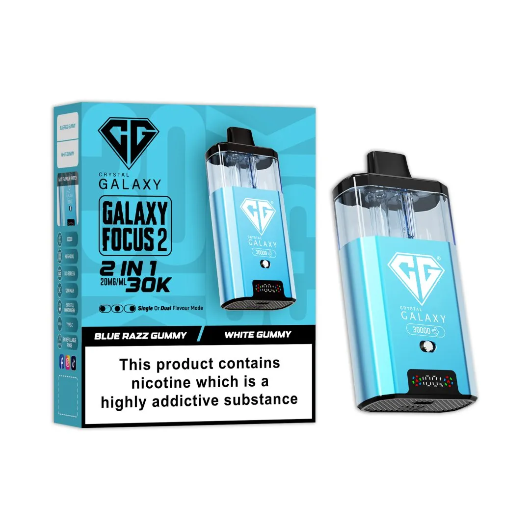 Crystal Galaxy Focus 2 30K Prefilled Pod Kit | 30,000 Puffs Dual Flavour Vape UK