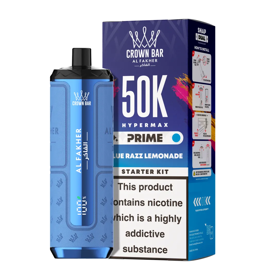 Al Fakher Hypermax Prime 50K Puffs Prefilled Kit