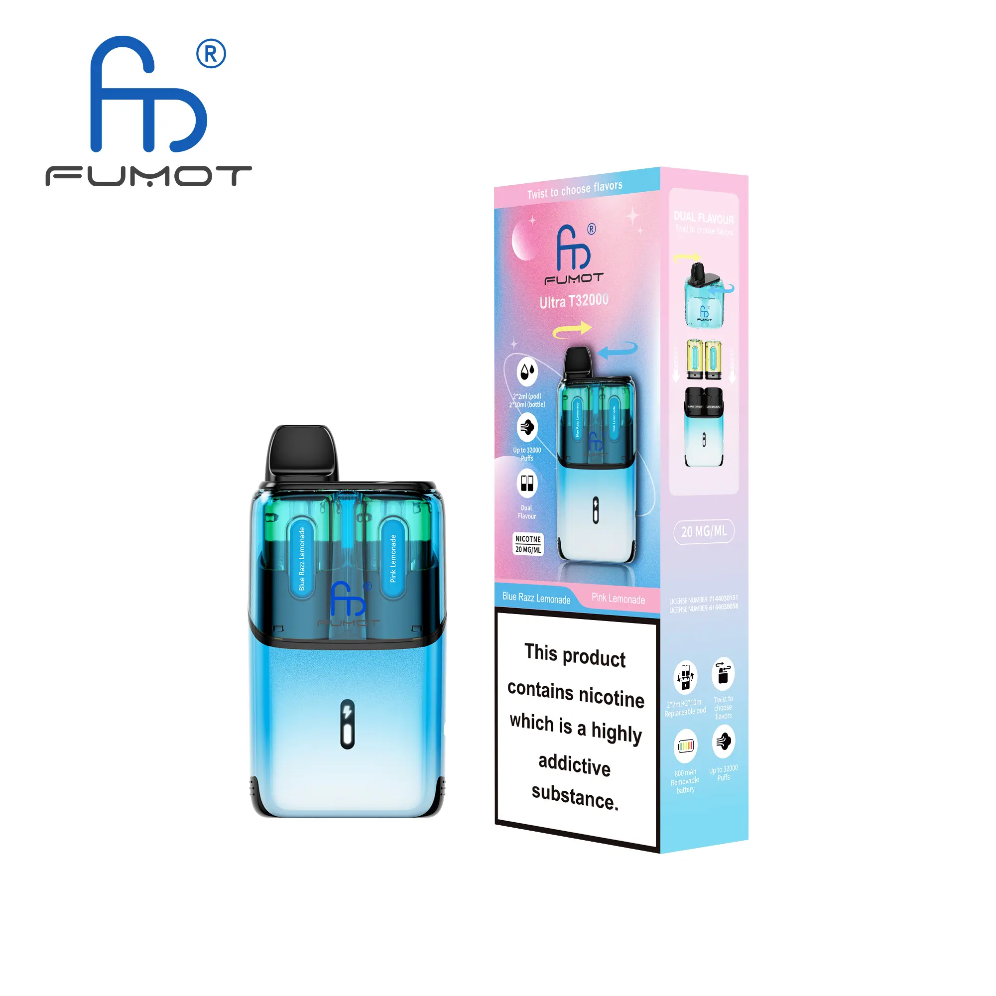 RandM Fumot T32000 Kit + 16K Pod