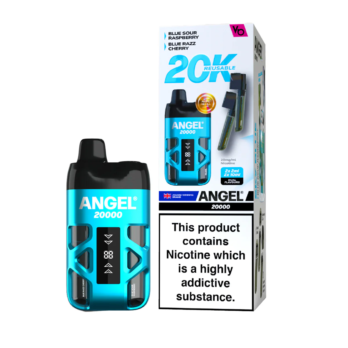 Angel 20000 Dual Pod Kit | 13 Flavours, Vape Kit UK