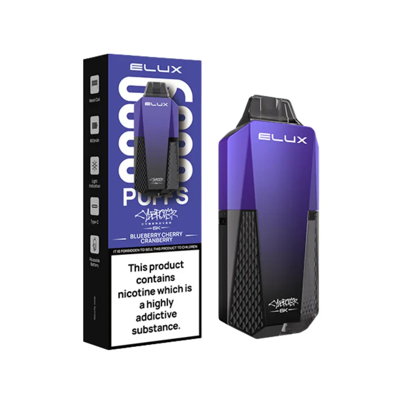 ELUX Cyberover 6000 Puffs prefilled pod vape kit 20mg