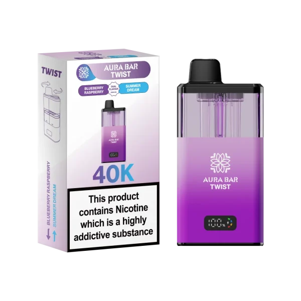 Aura Bar Twist 40K Puffs Prefilled Pod Kit