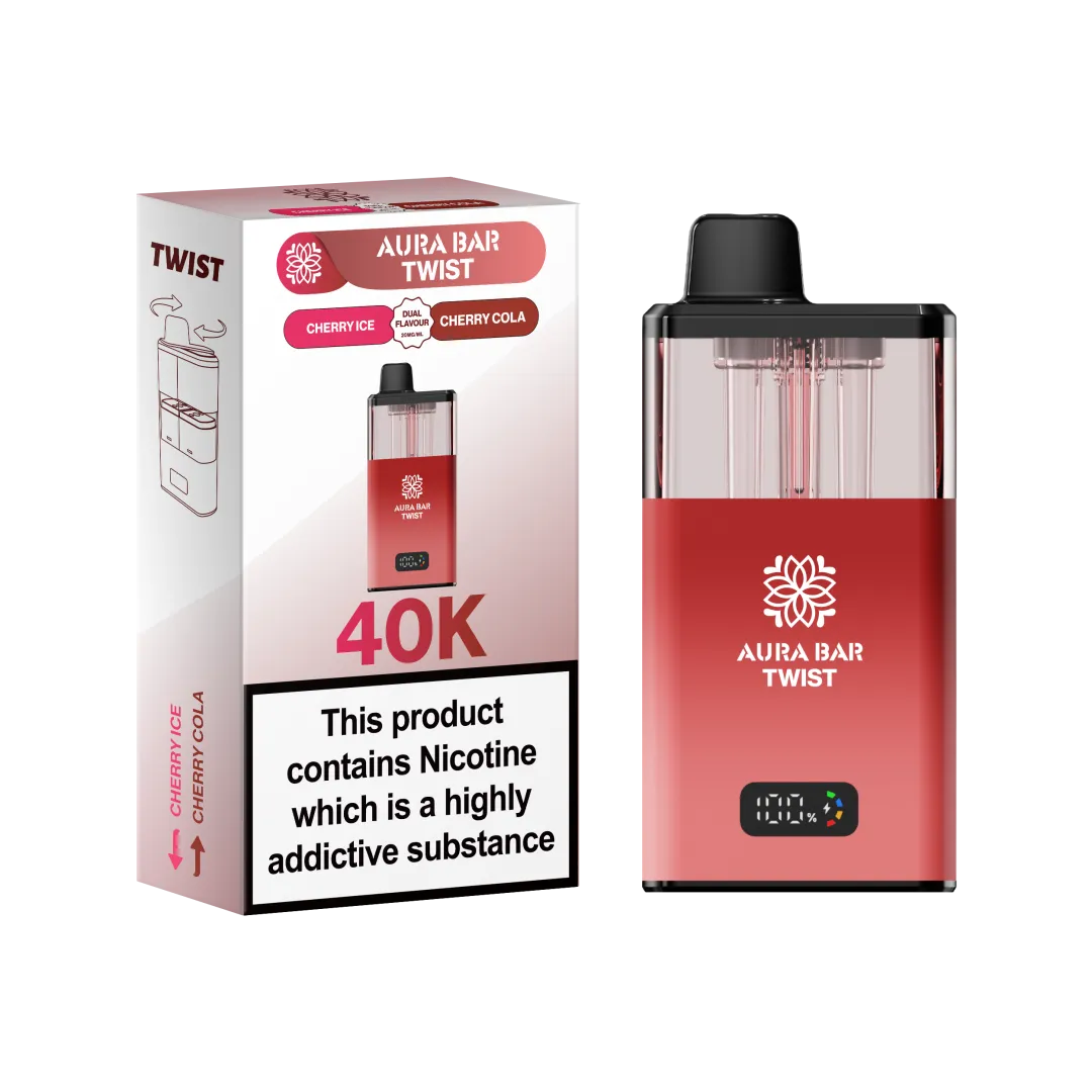 Aura Bar Twist 40K Puffs Prefilled Pod Kit