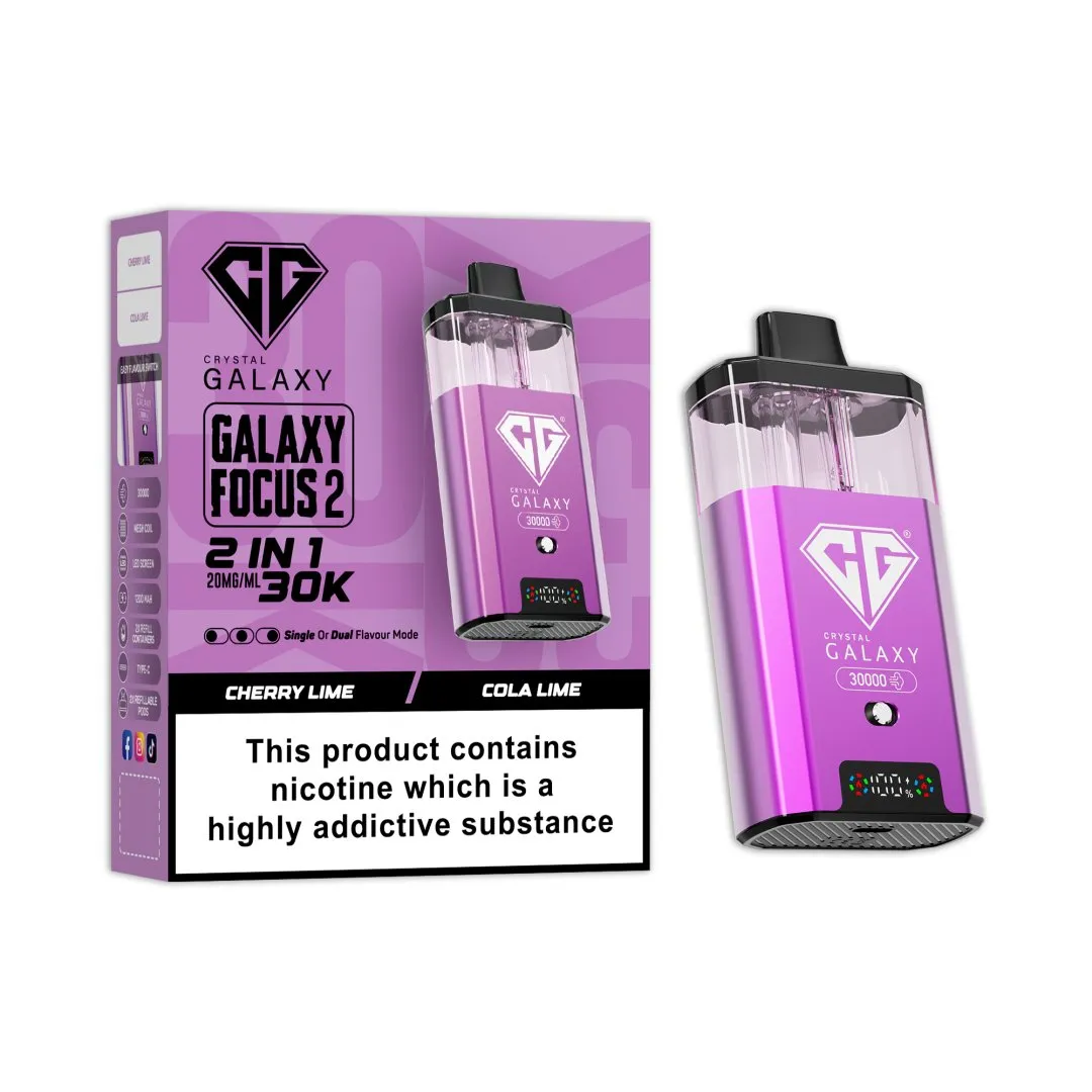 Crystal Galaxy Focus 2 30K Prefilled Pod Kit | 30,000 Puffs Dual Flavour Vape UK