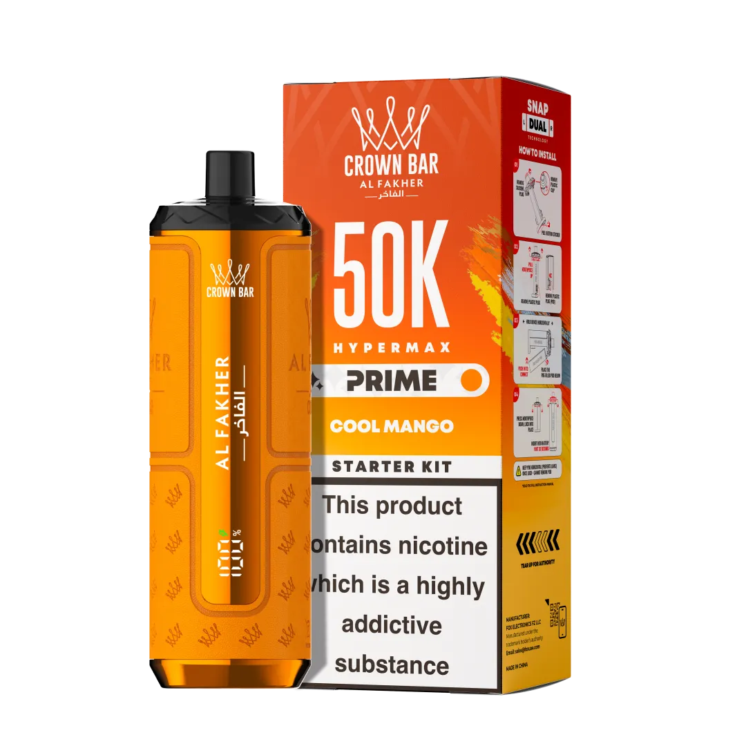 Al Fakher Hypermax Prime 50K Puffs Prefilled Kit