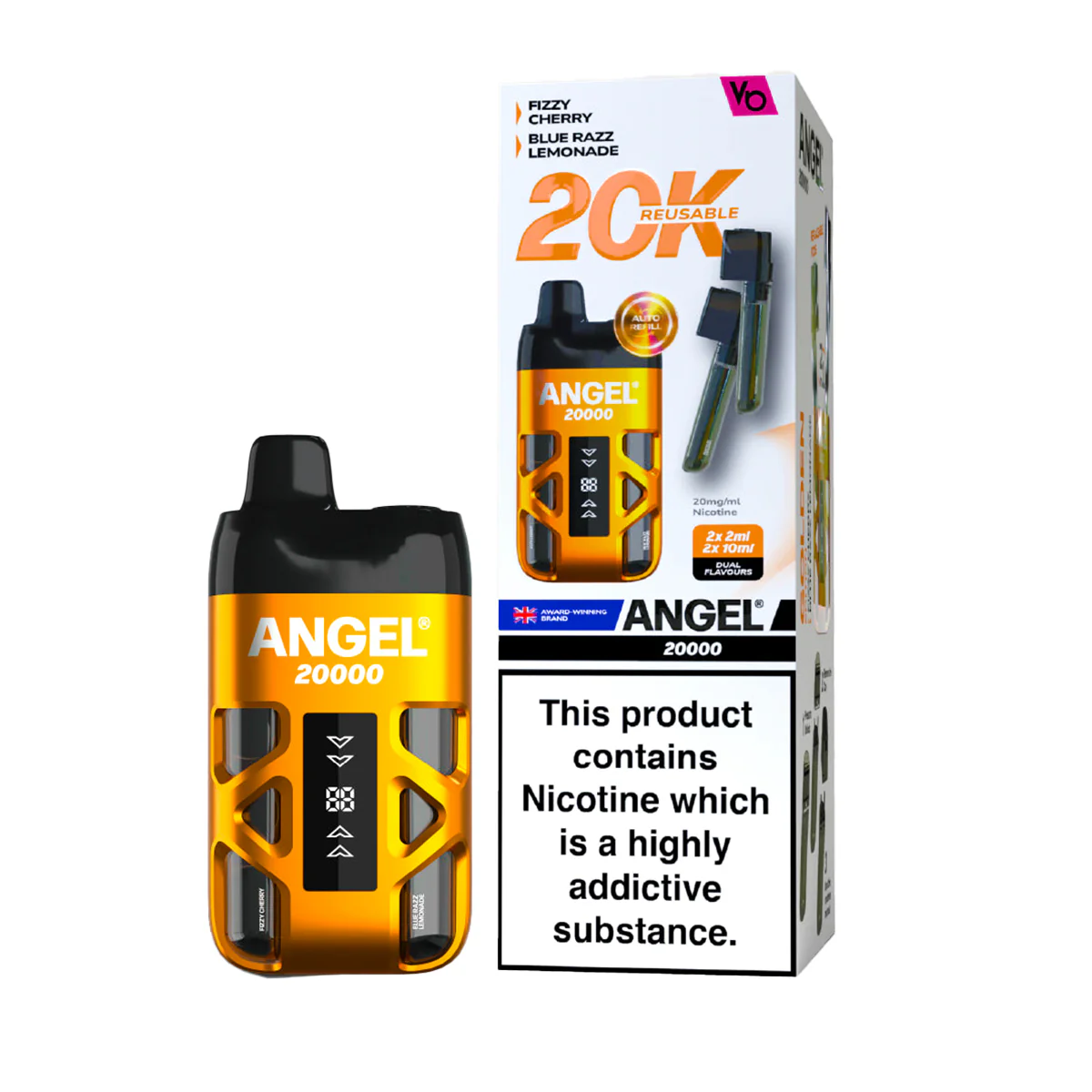 Angel 20000 Dual Pod Kit | 13 Flavours, Vape Kit UK