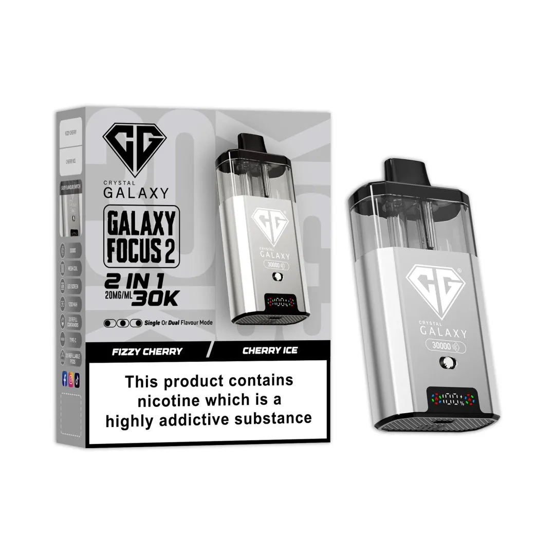 Crystal Galaxy Focus 2 30K Prefilled Pod Kit | 30,000 Puffs Dual Flavour Vape UK