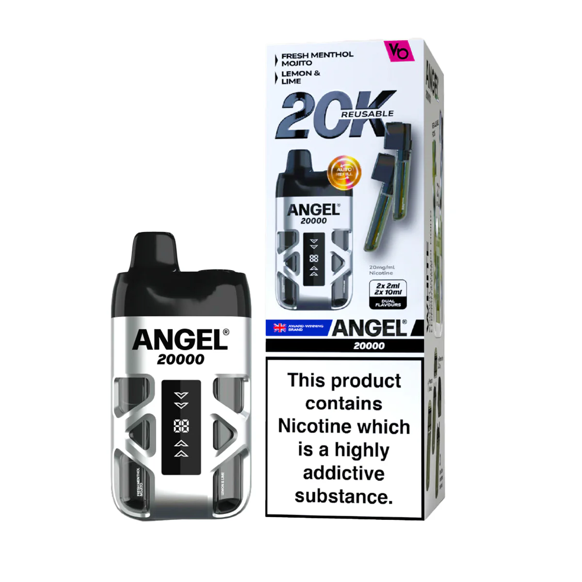 Angel 20000 Dual Pod Kit | 13 Flavours, Vape Kit UK
