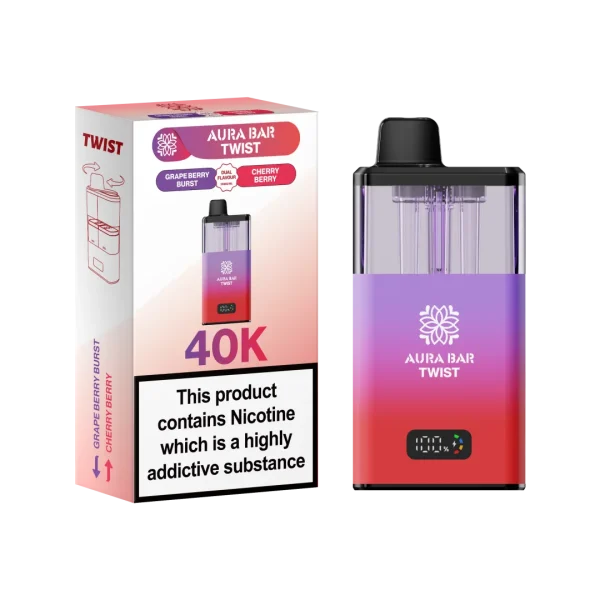 Aura Bar Twist 40K Puffs Prefilled Pod Kit