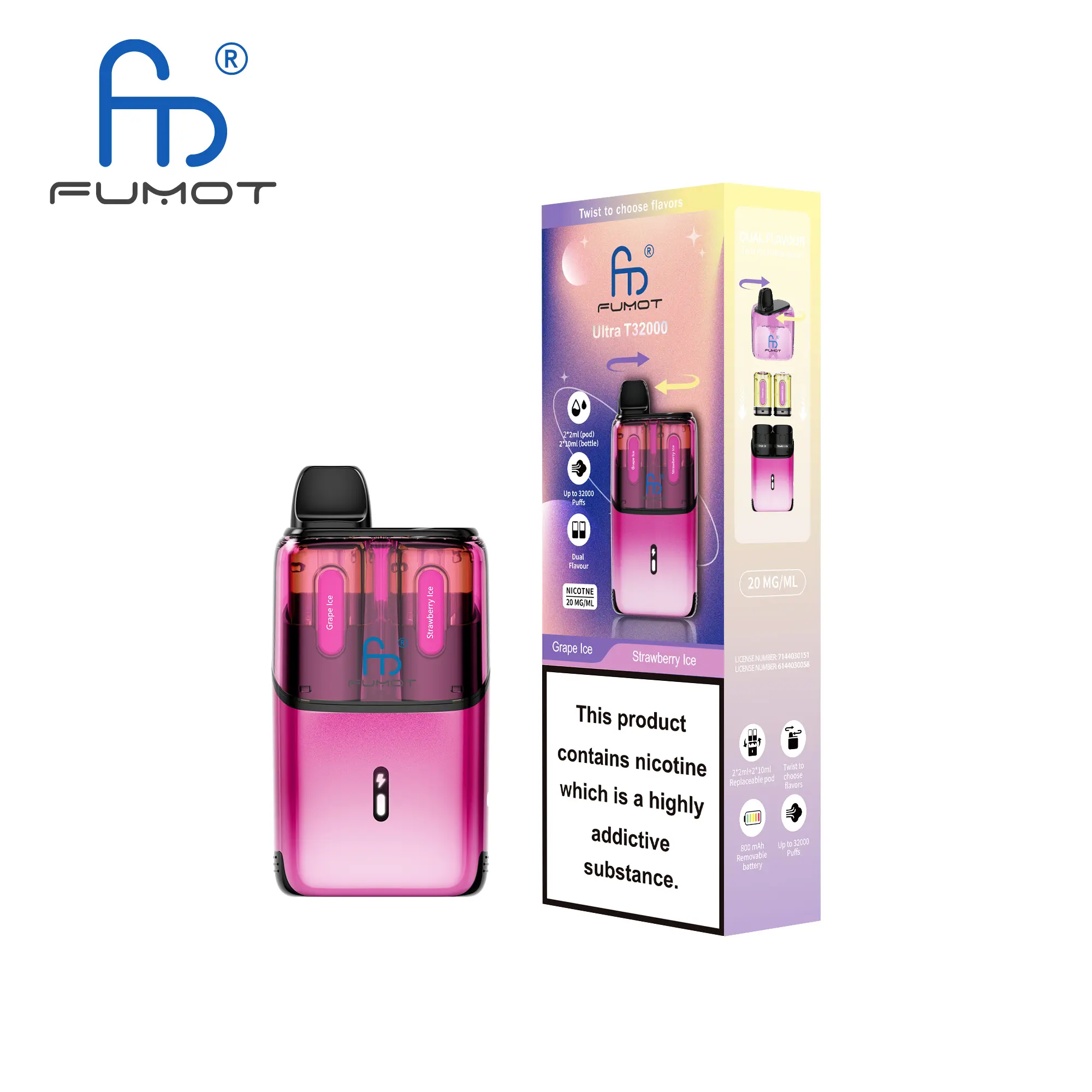 RandM Fumot T32000 Kit + 16K Pod