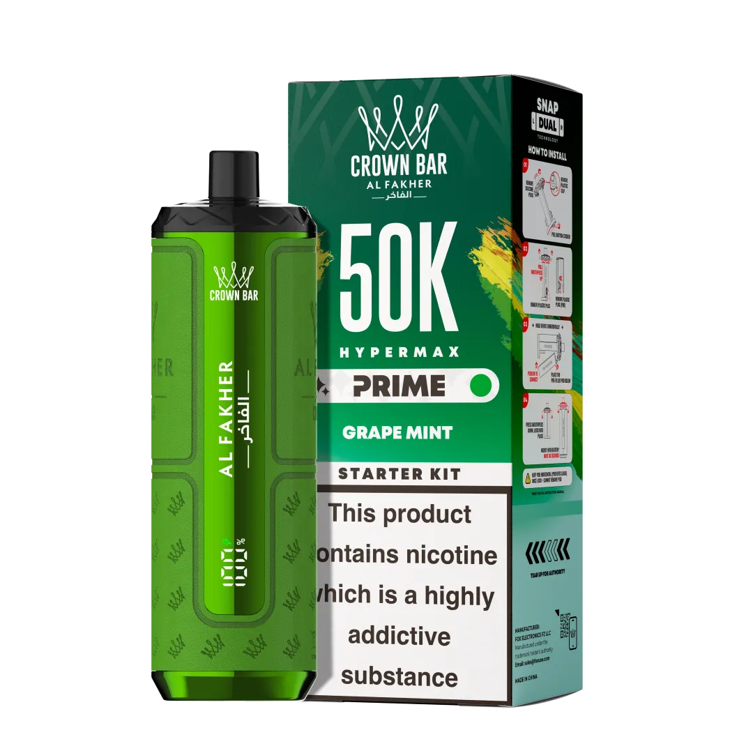 Al Fakher Hypermax Prime 50K Puffs Prefilled Kit