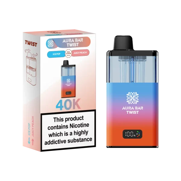 Aura Bar Twist 40K Puffs Prefilled Pod Kit