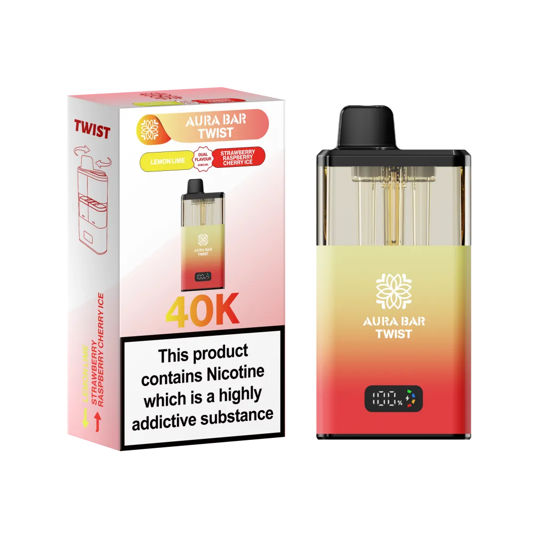 Aura Bar Twist 40K Puffs Prefilled Pod Kit