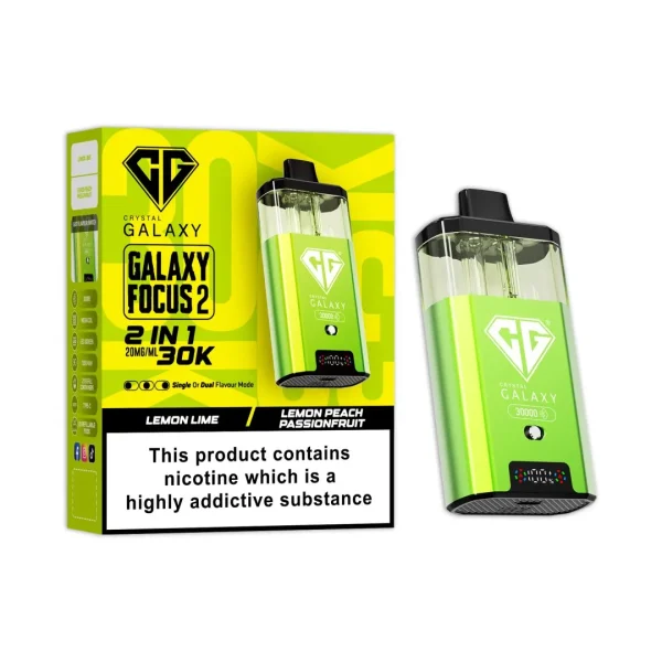 Crystal Galaxy Focus 2 30K Prefilled Pod Kit | 30,000 Puffs Dual Flavour Vape UK