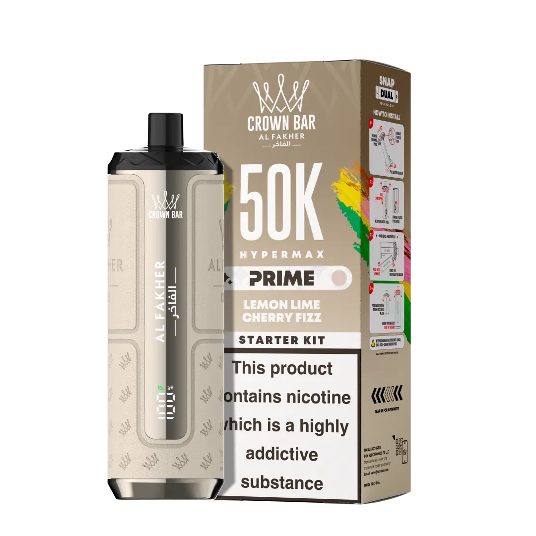 Al Fakher Hypermax Prime 50K Puffs Prefilled Kit