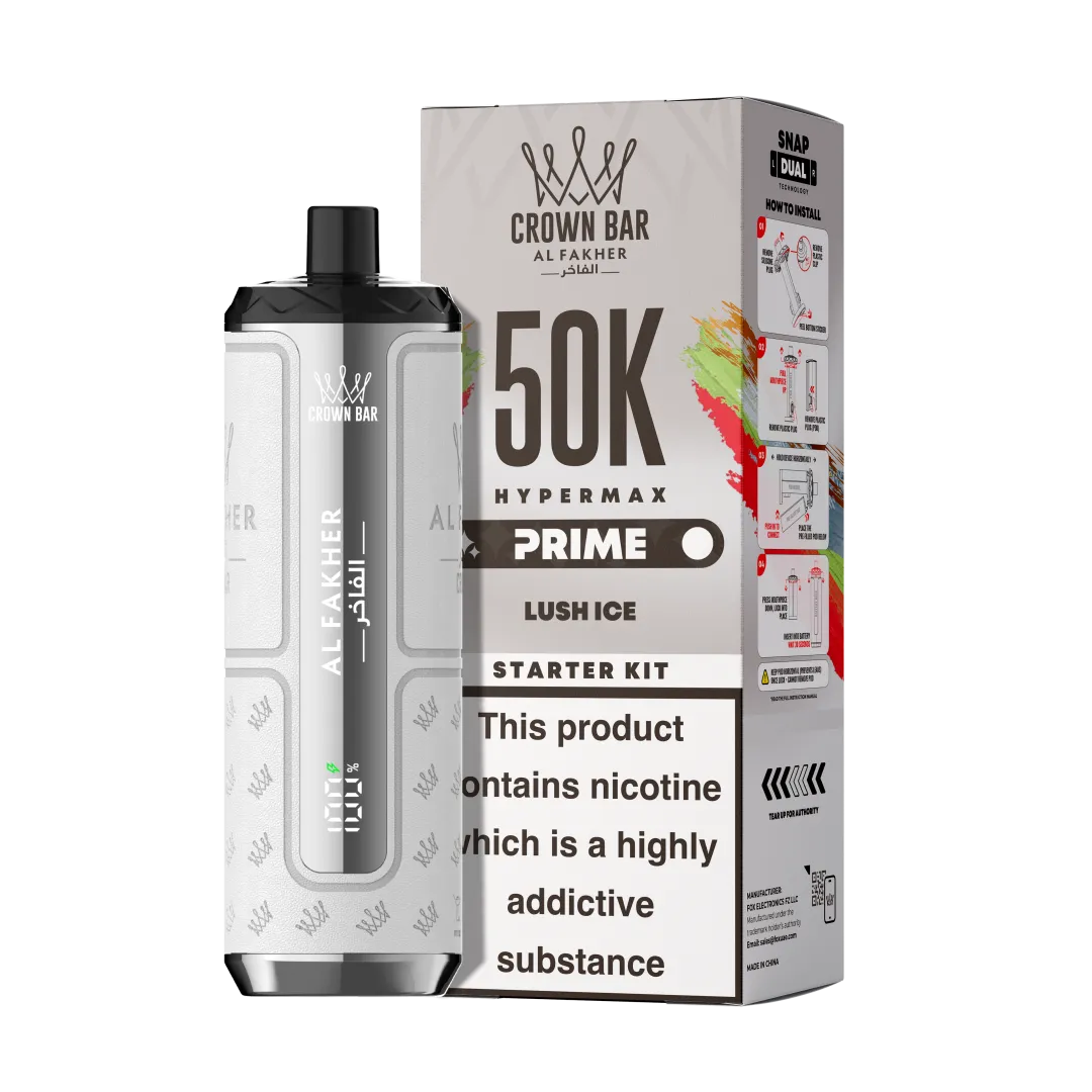 Al Fakher Hypermax Prime 50K Puffs Prefilled Kit