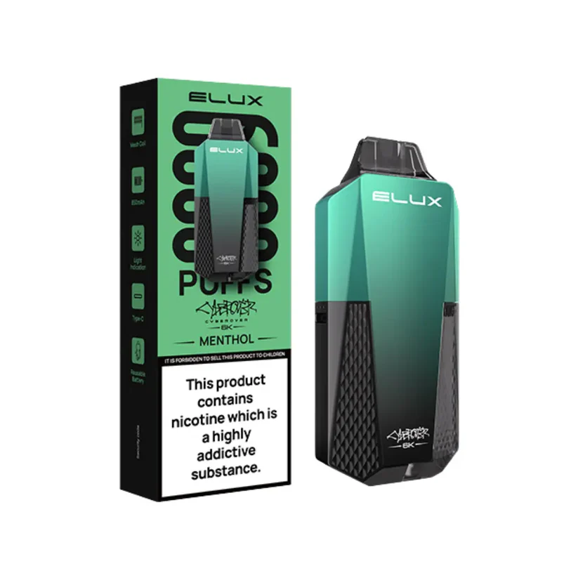 ELUX Cyberover 6000 Puffs prefilled pod vape kit 20mg