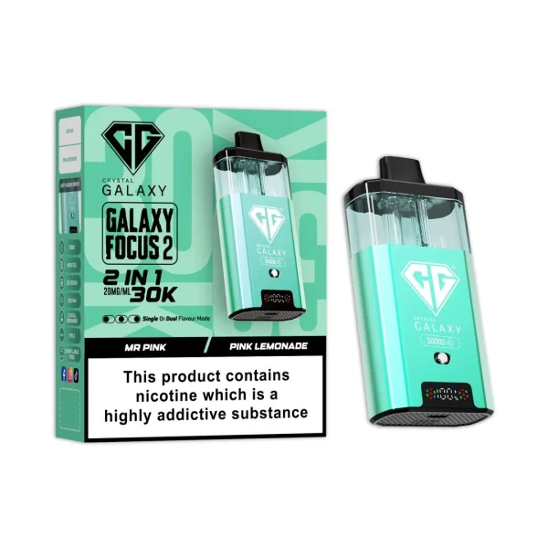 Crystal Galaxy Focus 2 30K Prefilled Pod Kit | 30,000 Puffs Dual Flavour Vape UK