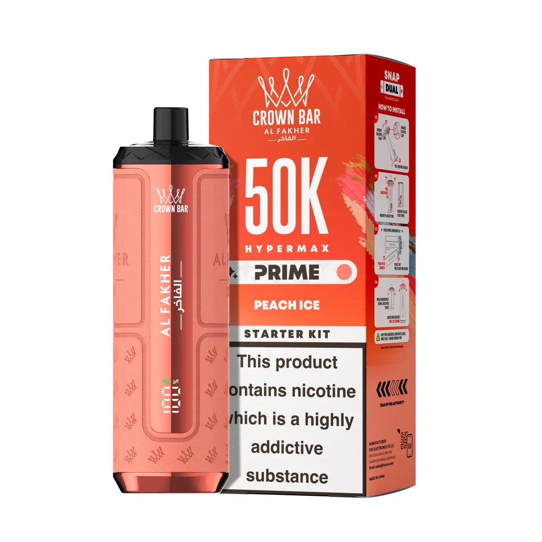 Al Fakher Hypermax Prime 50K Puffs Prefilled Kit