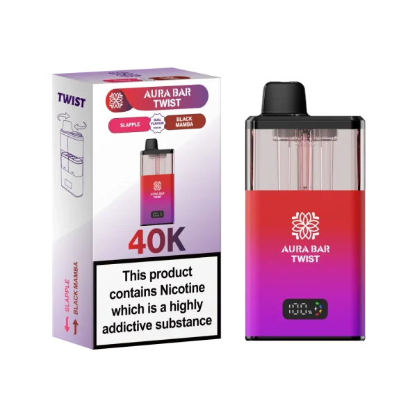 Aura Bar Twist 40K Puffs Prefilled Pod Kit