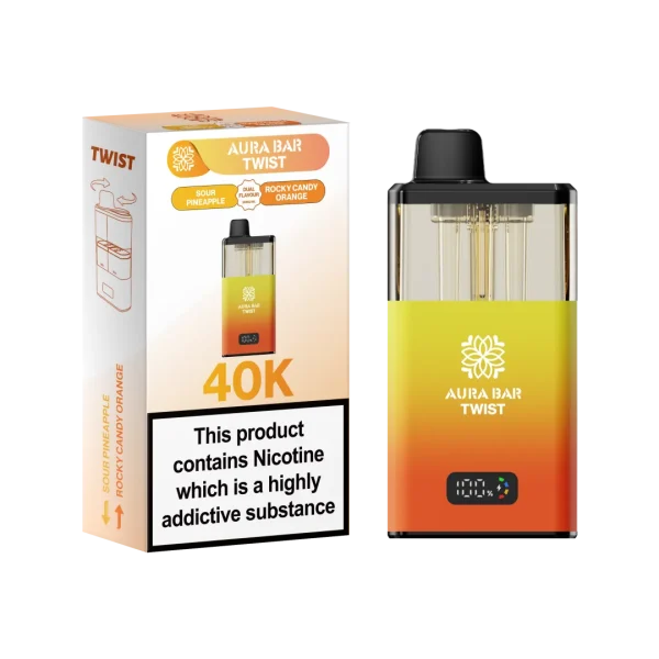 Aura Bar Twist 40K Puffs Prefilled Pod Kit